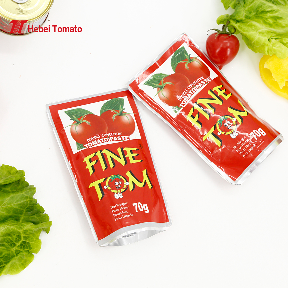 China Factory Cheap Price Customized OEM Brand Sealing Bag Pouch Tomato Concentrate 50g 56g 70g Sach